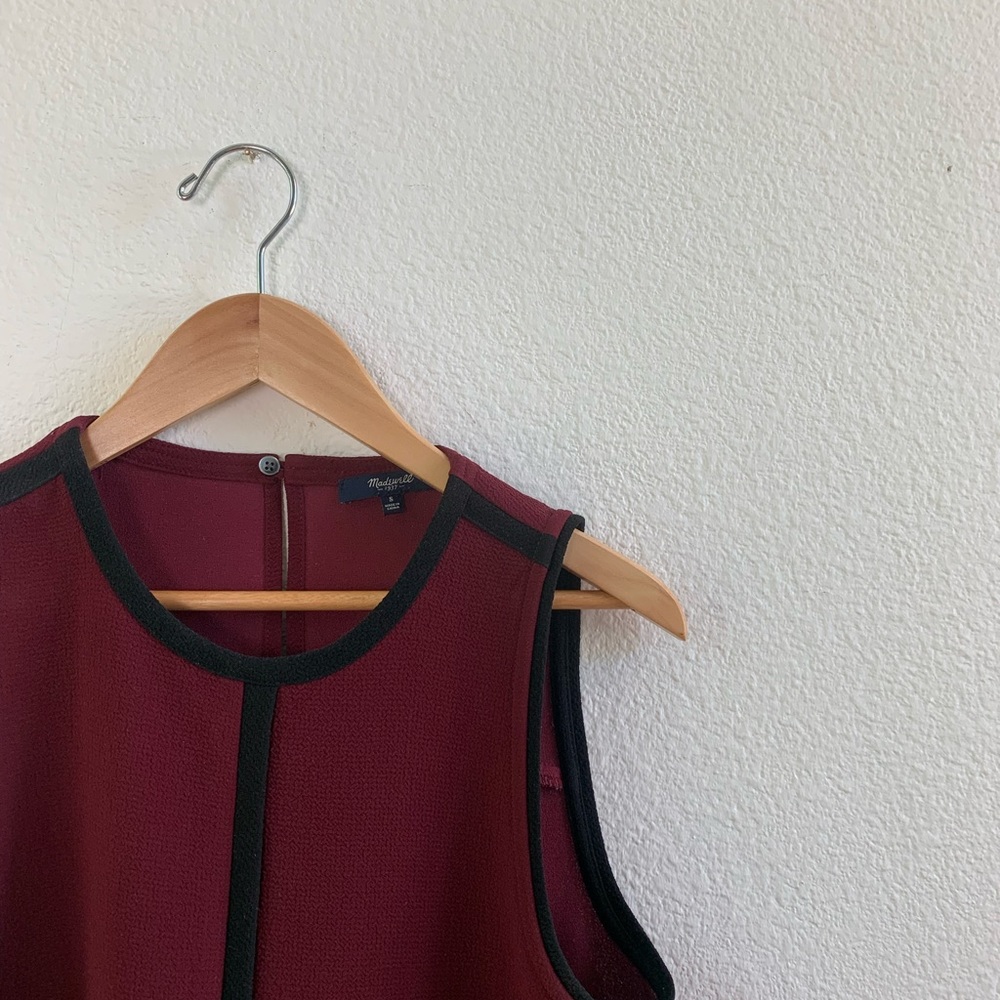 Madewell Wine Tone Sleeveless Top Size S - Picture 7 of 8